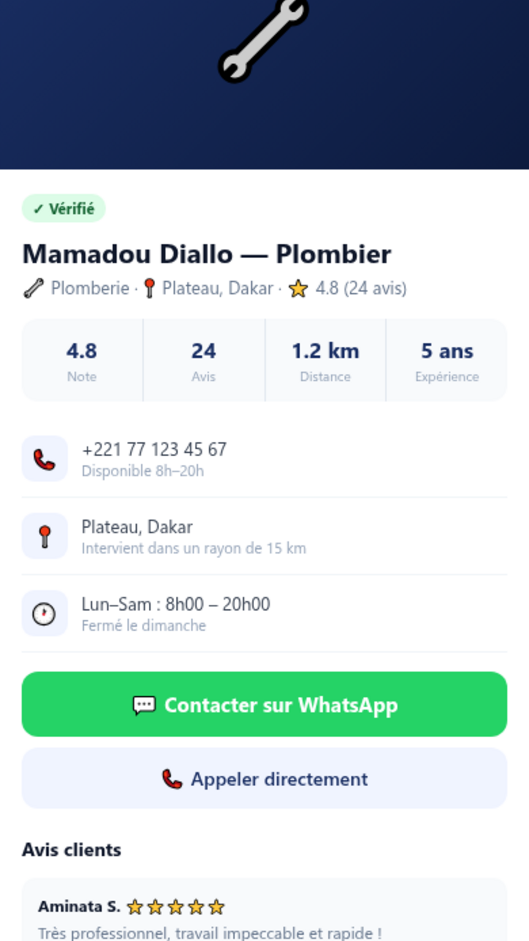 Détail d'une annonce